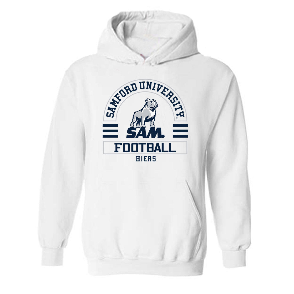 Samford - NCAA Football : Michael Hiers - White Classic Fashion Hooded Sweatshirt