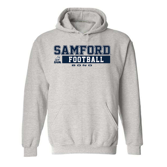 Samford - NCAA Football : Zachary Bond - Hooded Sweatshirt Classic Shersey