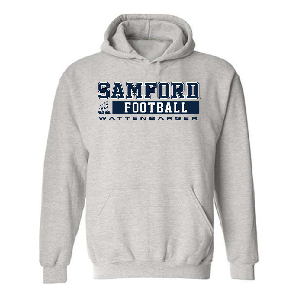 Samford - NCAA Football : Luke Wattenbarger - Hooded Sweatshirt Classic Shersey