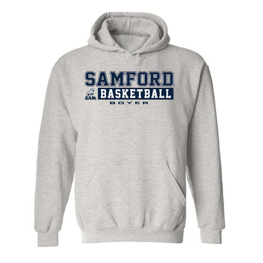 Samford - NCAA Men's Basketball : Brody Boyer - Hooded Sweatshirt Classic Shersey