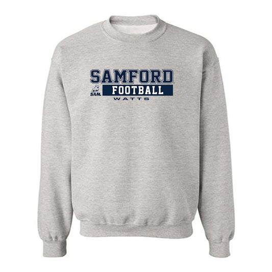 Samford - NCAA Football : Noah Watts - Crewneck Sweatshirt Classic Shersey
