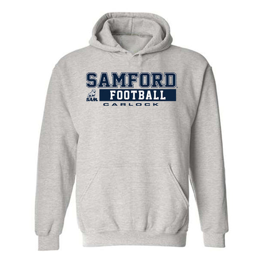 Samford - NCAA Football : Wesley Carlock - Hooded Sweatshirt Classic Shersey