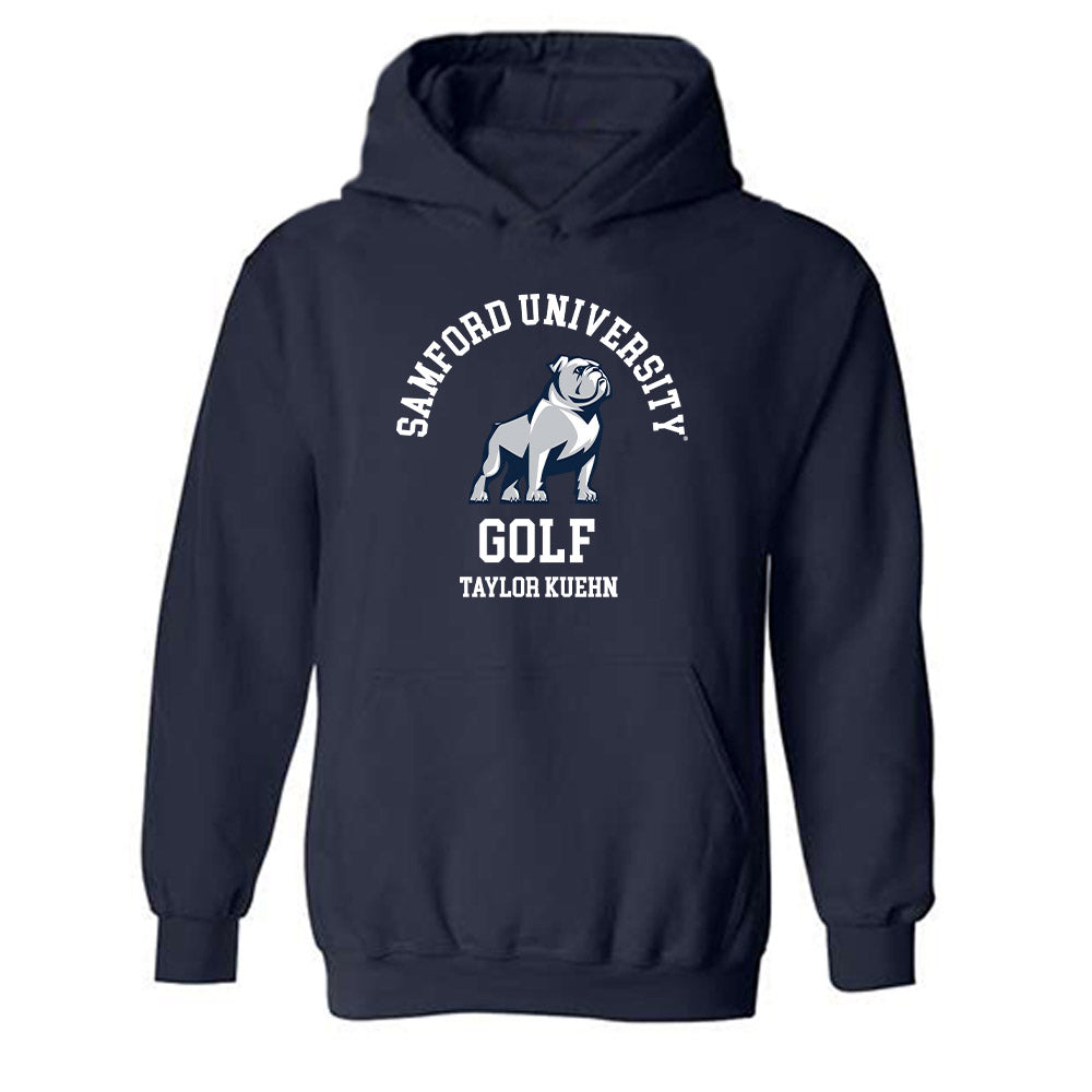 Samford - NCAA Men's Golf : Taylor Kuehn - Hooded Sweatshirt Classic Fashion Shersey