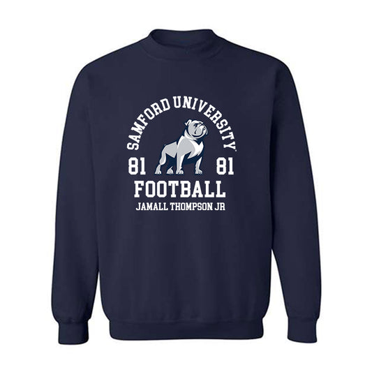 Samford - NCAA Football : Jamall Thompson Jr - Crewneck Sweatshirt Classic Fashion Shersey