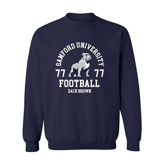 Samford - NCAA Football : Zach Brown - Crewneck Sweatshirt Classic Fashion Shersey