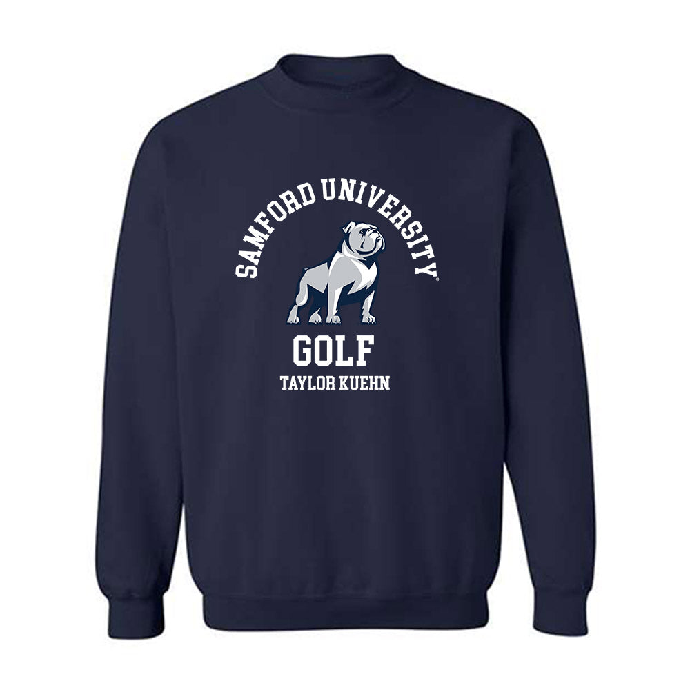 Samford - NCAA Men's Golf : Taylor Kuehn - Crewneck Sweatshirt Classic Fashion Shersey