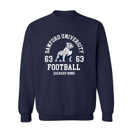 Samford - NCAA Football : Zachary Bond - Crewneck Sweatshirt Classic Fashion Shersey