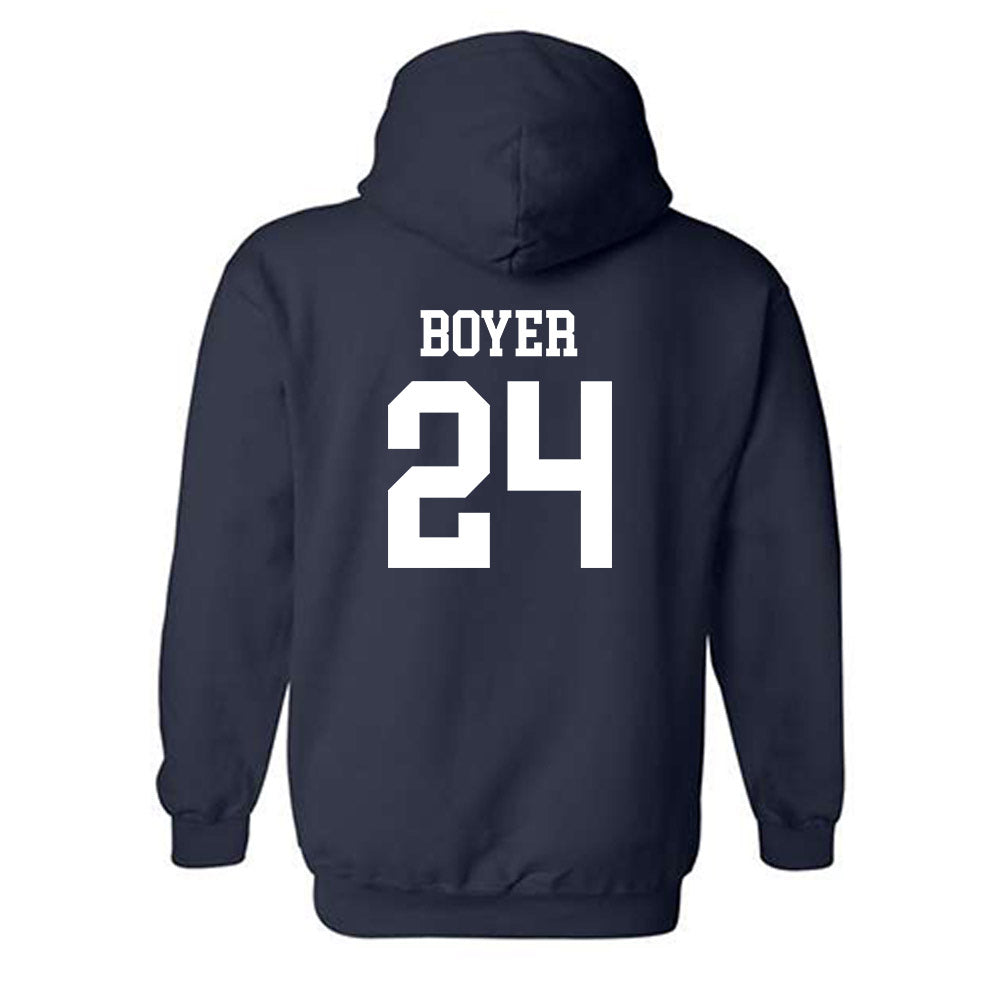 Samford - NCAA Men's Basketball : Brody Boyer - Hooded Sweatshirt Classic Shersey