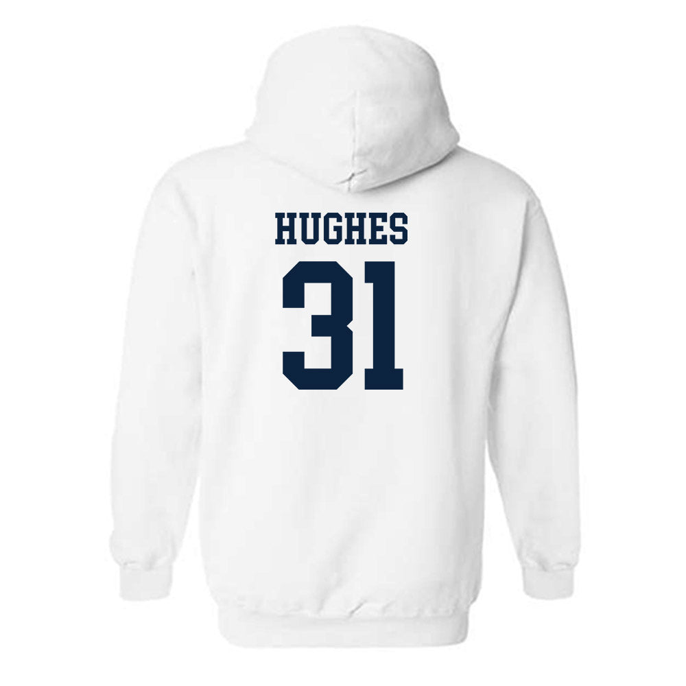 Samford - NCAA Men's Basketball : Joshua Hughes - Hooded Sweatshirt Classic Shersey