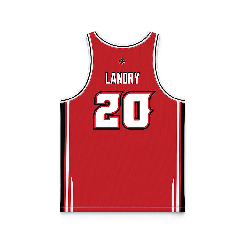 Louisiana - NCAA Men's Basketball : Christian Landry - Basketball Jersey Red