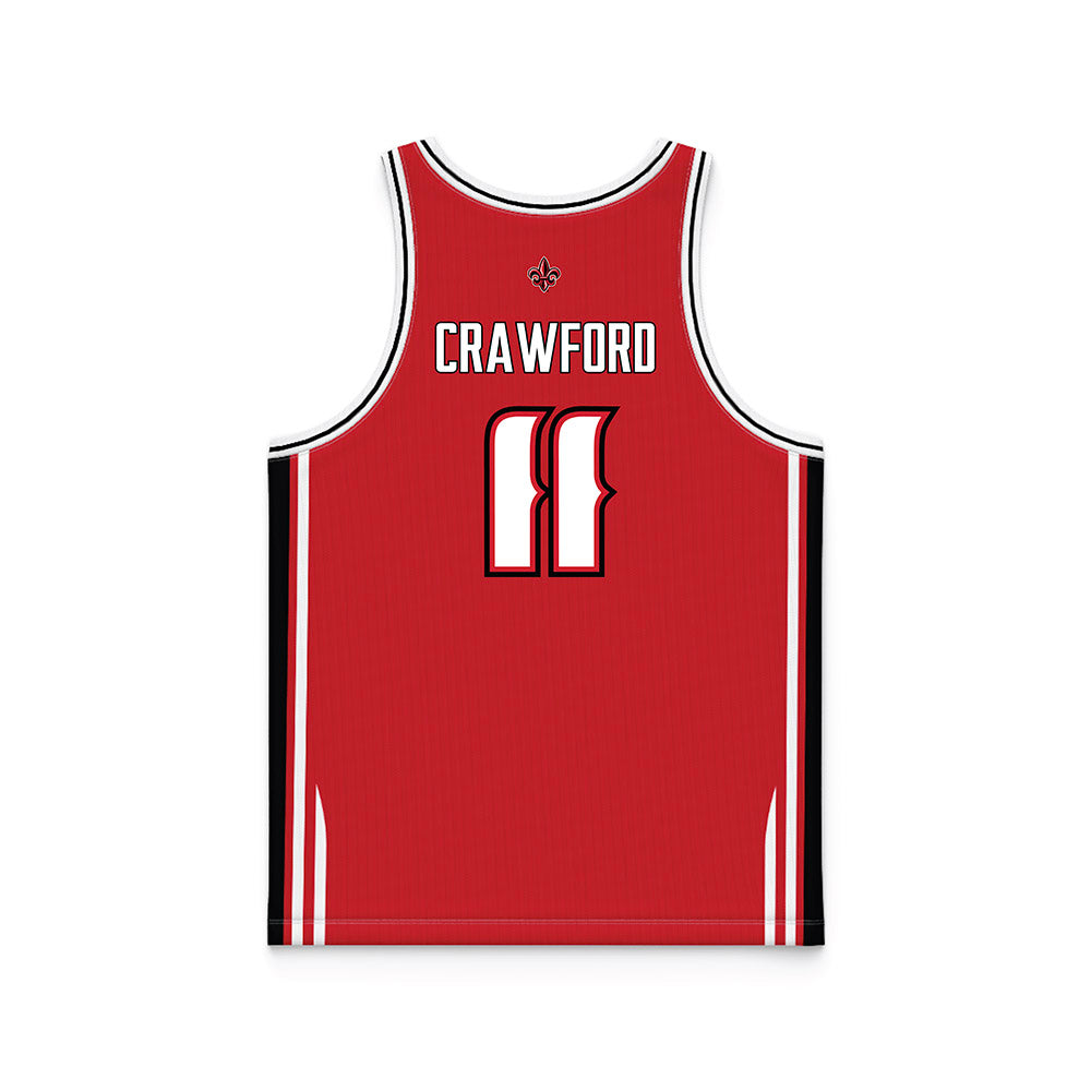Louisiana - NCAA Men's Basketball : Isaiah Crawford - Basketball Jersey Red