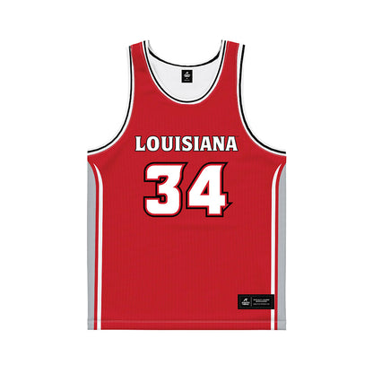 Louisiana - NCAA Men's Basketball : Hosana Kitenge - Basketball Jersey Red