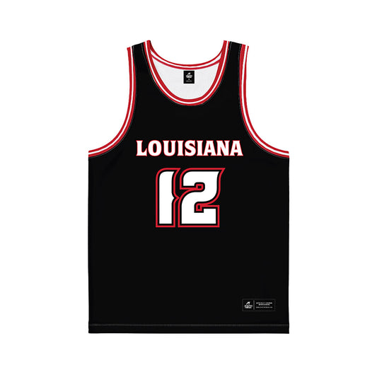Louisiana - NCAA Men's Basketball : Giovanni Nannucci - Basketball Jersey Black