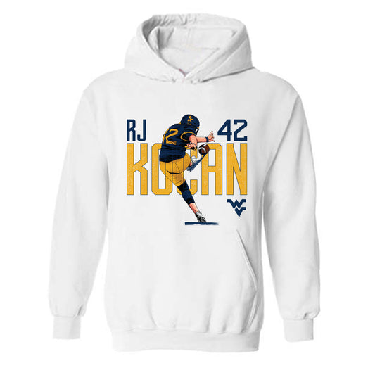 West Virginia - NCAA Football : RJ Kocan - Hooded Sweatshirt Individual Caricature