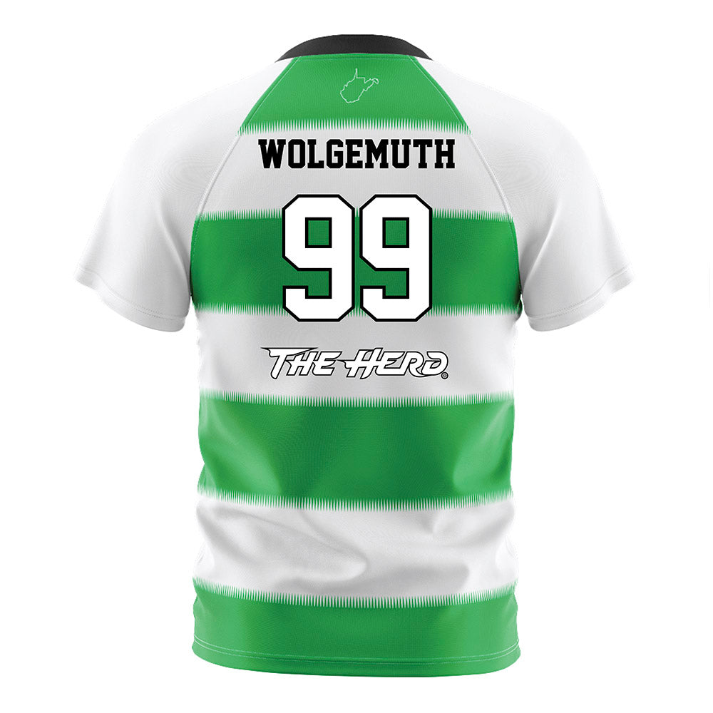 Marshall - NCAA Women's Soccer : Alexis Wolgemuth - Green Stripes Soccer Jersey