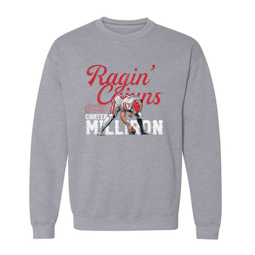 Louisiana - NCAA Football : Carter Milliron - Caricature Sweatshirt