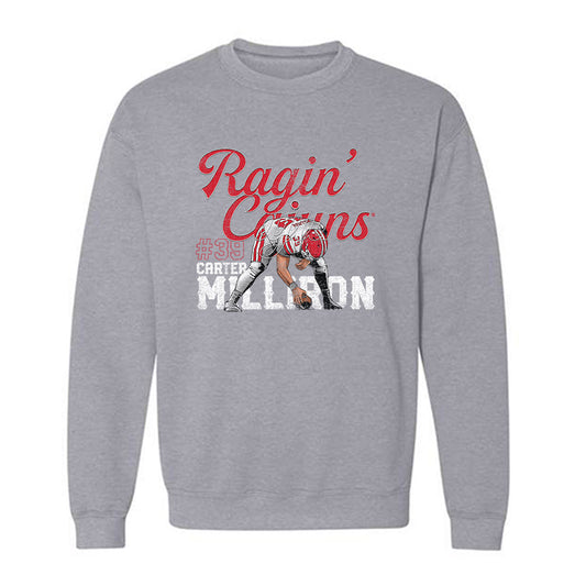 Louisiana - NCAA Football : Carter Milliron - Caricature Sweatshirt