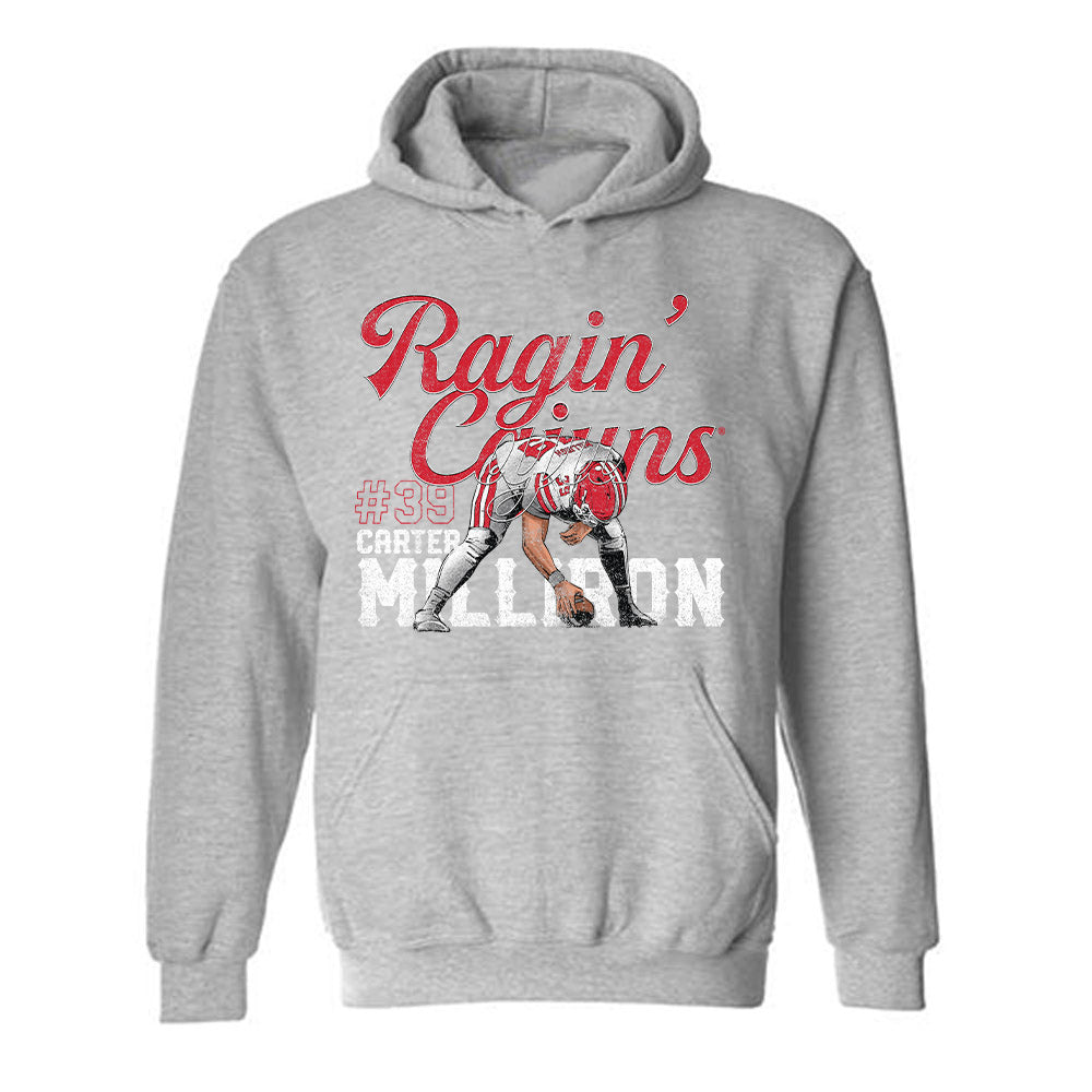 Louisiana - NCAA Football : Carter Milliron - Caricature Hooded Sweatshirt