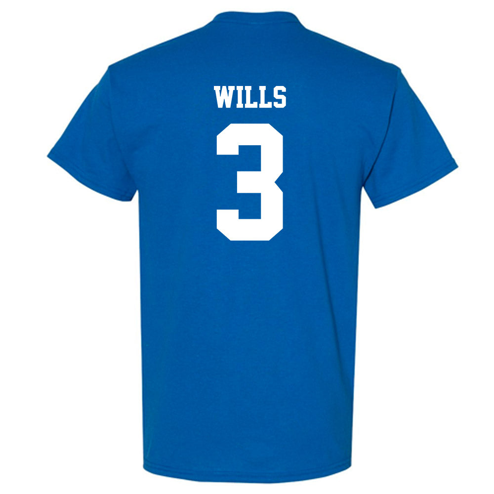 Drake - NCAA Women's Volleyball : Jada Wills - Royal Replica Short Sleeve T-Shirt