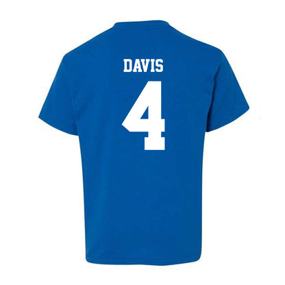 Drake - NCAA Women's Volleyball : Aniyah Davis - Royal Replica Youth T-Shirt