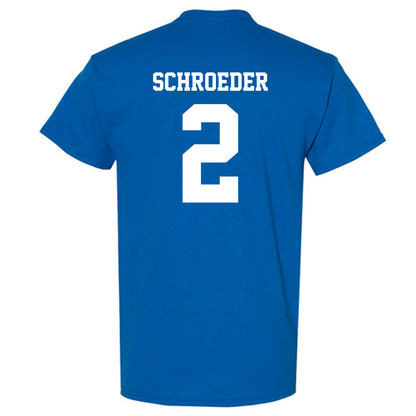 Drake - NCAA Women's Volleyball : Gabrielle Schroeder - Royal Replica Short Sleeve T-Shirt