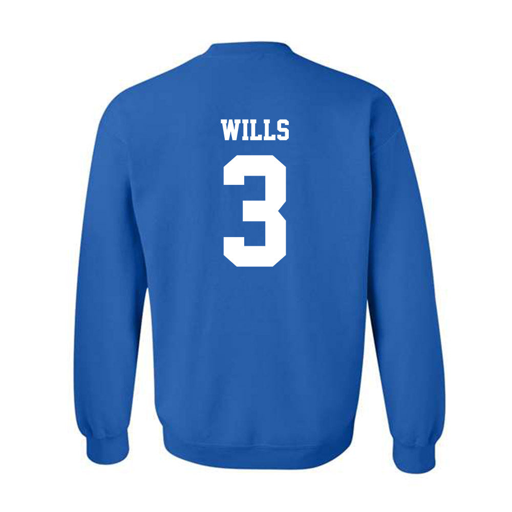 Drake - NCAA Women's Volleyball : Jada Wills - Royal Replica Sweatshirt