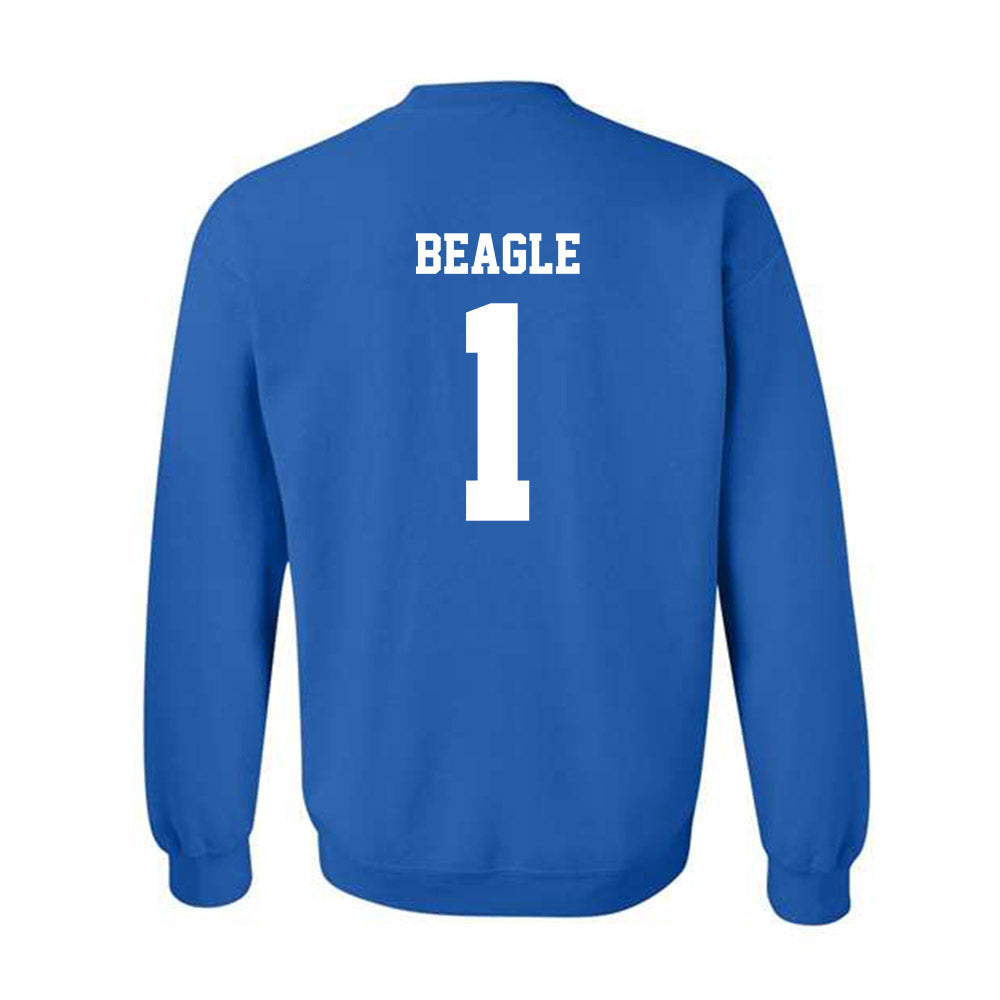 Drake - NCAA Women's Volleyball : Addison Beagle - Royal Replica Sweatshirt