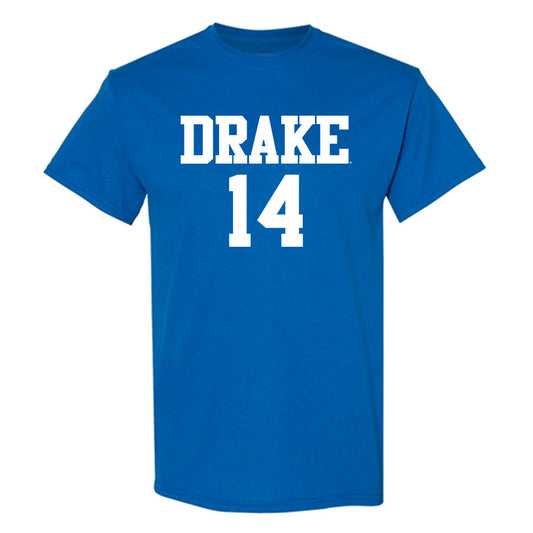 Drake - NCAA Women's Volleyball : Addie Schmierer - Royal Replica Short Sleeve T-Shirt