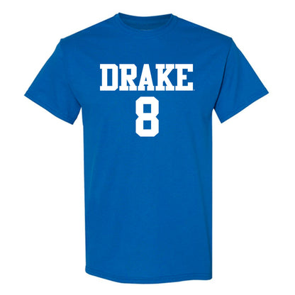 Drake - NCAA Women's Volleyball : Karissa Fortune - Royal Replica Short Sleeve T-Shirt