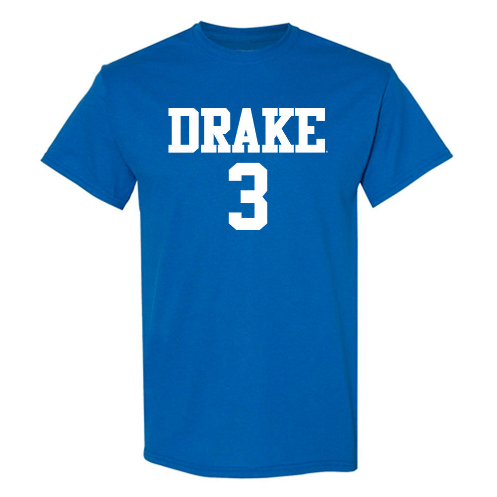 Drake - NCAA Women's Volleyball : Jada Wills - Royal Replica Short Sleeve T-Shirt