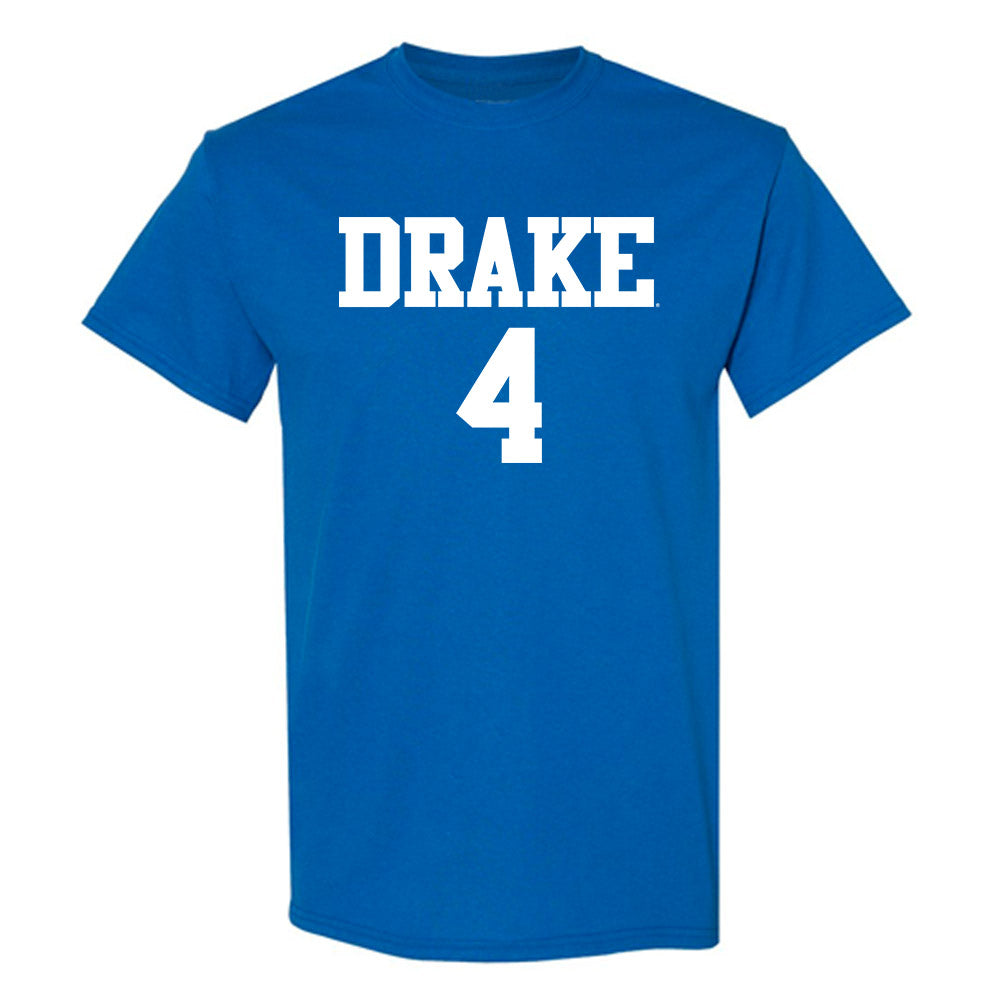 Drake - NCAA Women's Volleyball : Aniyah Davis - Royal Replica Short Sleeve T-Shirt