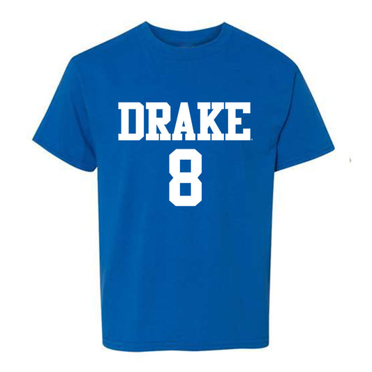 Drake - NCAA Women's Volleyball : Karissa Fortune - Royal Replica Youth T-Shirt