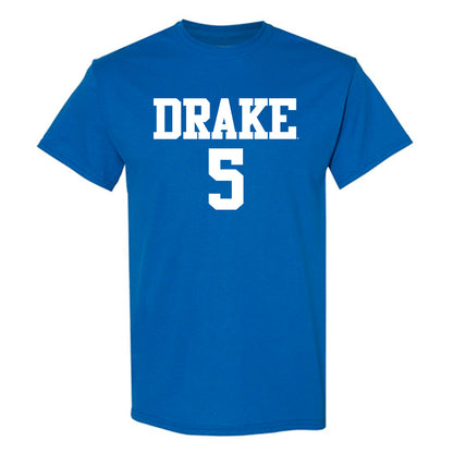 Drake - NCAA Women's Volleyball : Macy Daufeldt - Royal Replica Short Sleeve T-Shirt