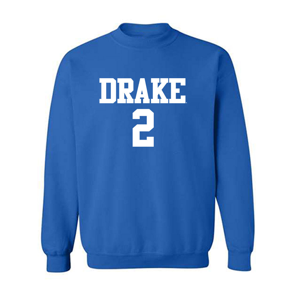 Drake - NCAA Women's Volleyball : Gabrielle Schroeder - Royal Replica Sweatshirt