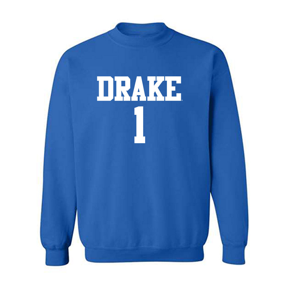 Drake - NCAA Women's Volleyball : Addison Beagle - Royal Replica Sweatshirt