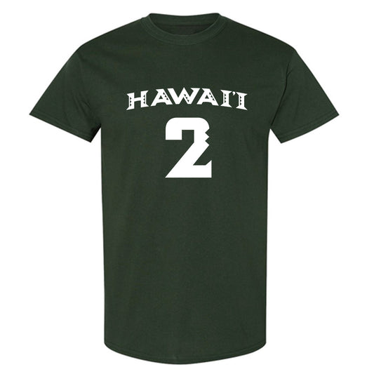 Hawaii - NCAA Women's Volleyball : Colby Lane - Green Replica Shersey Short Sleeve T-Shirt