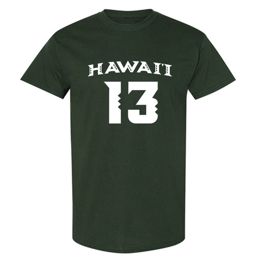 Hawaii - NCAA Women's Volleyball : Talia Edmonds - Green Replica Shersey Short Sleeve T-Shirt