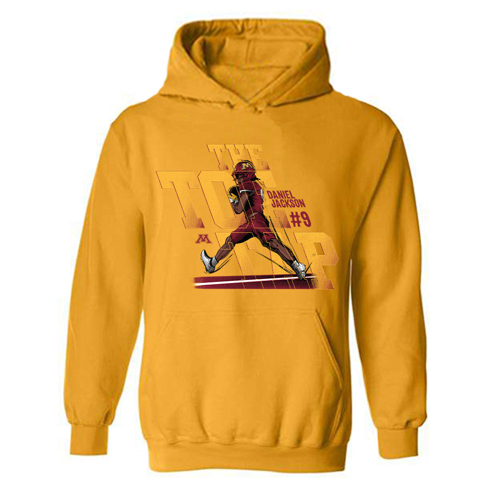 Minnesota - NCAA Football : Daniel Jackson - Caricature Hooded Sweatshirt