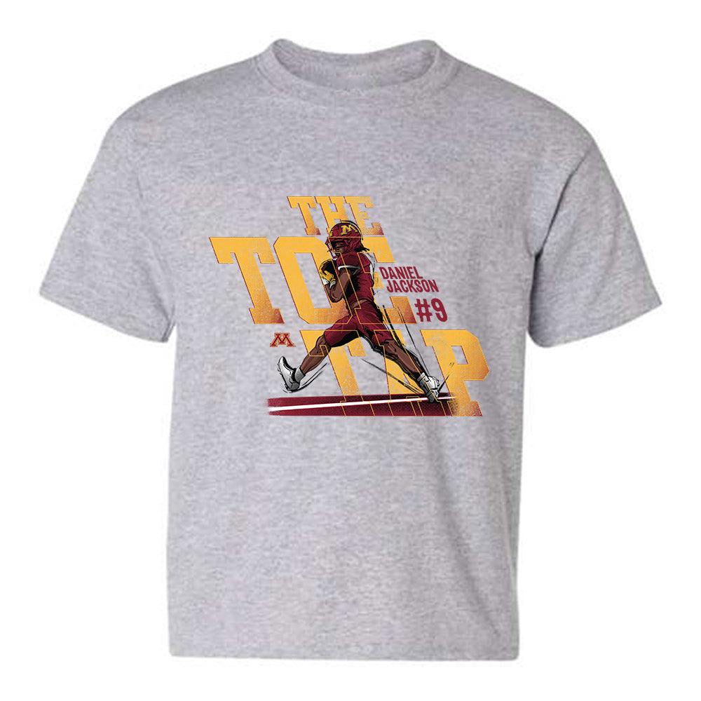 Minnesota - NCAA Football : Daniel Jackson - Caricature Youth T-Shirt