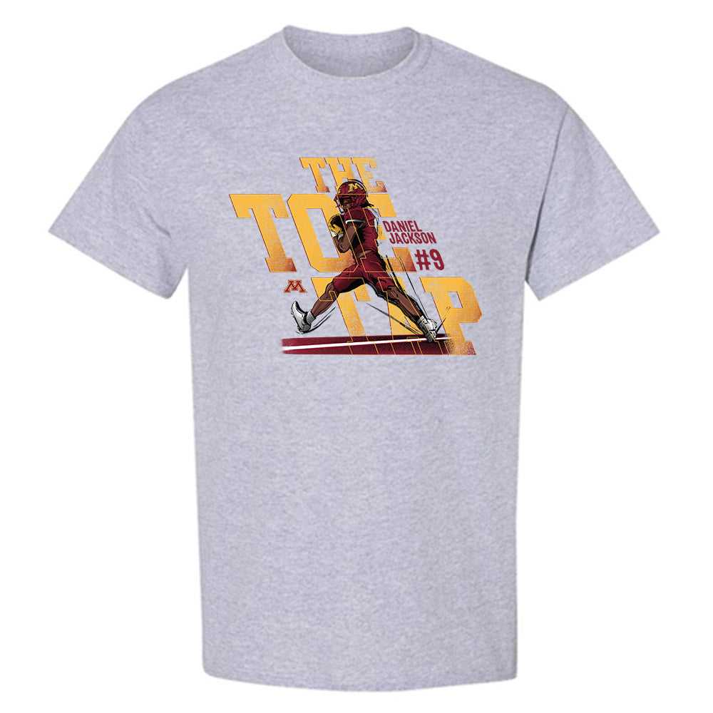 Minnesota - NCAA Football : Daniel Jackson - Caricature Short Sleeve T-Shirt
