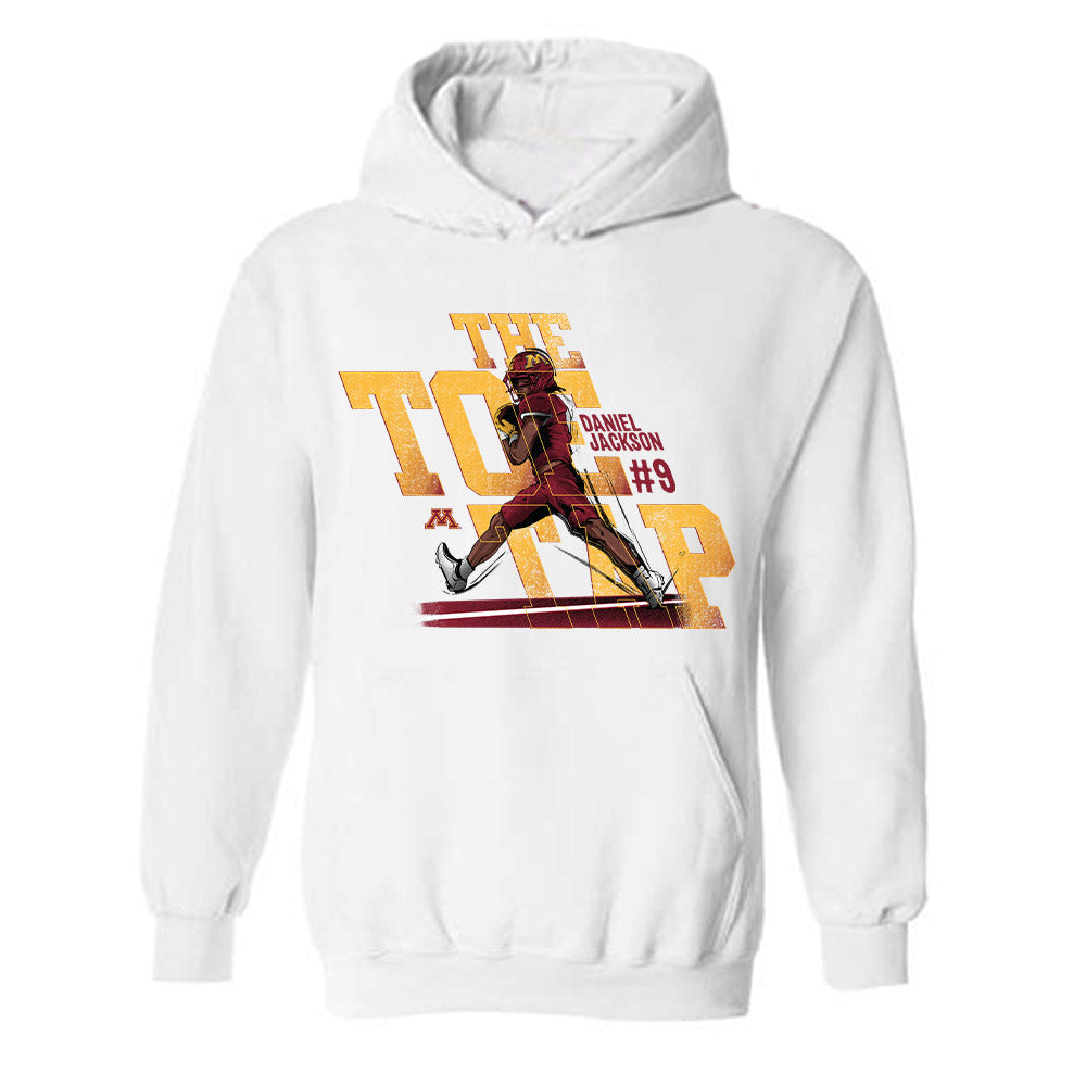 Minnesota - NCAA Football : Daniel Jackson - Caricature Hooded Sweatshirt