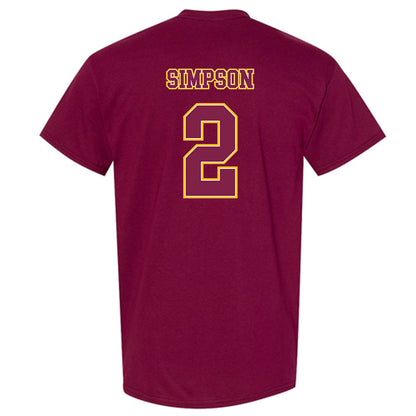 Arizona State - NCAA Women's Soccer : Emilie Simpson - T-Shirt Generic Shersey