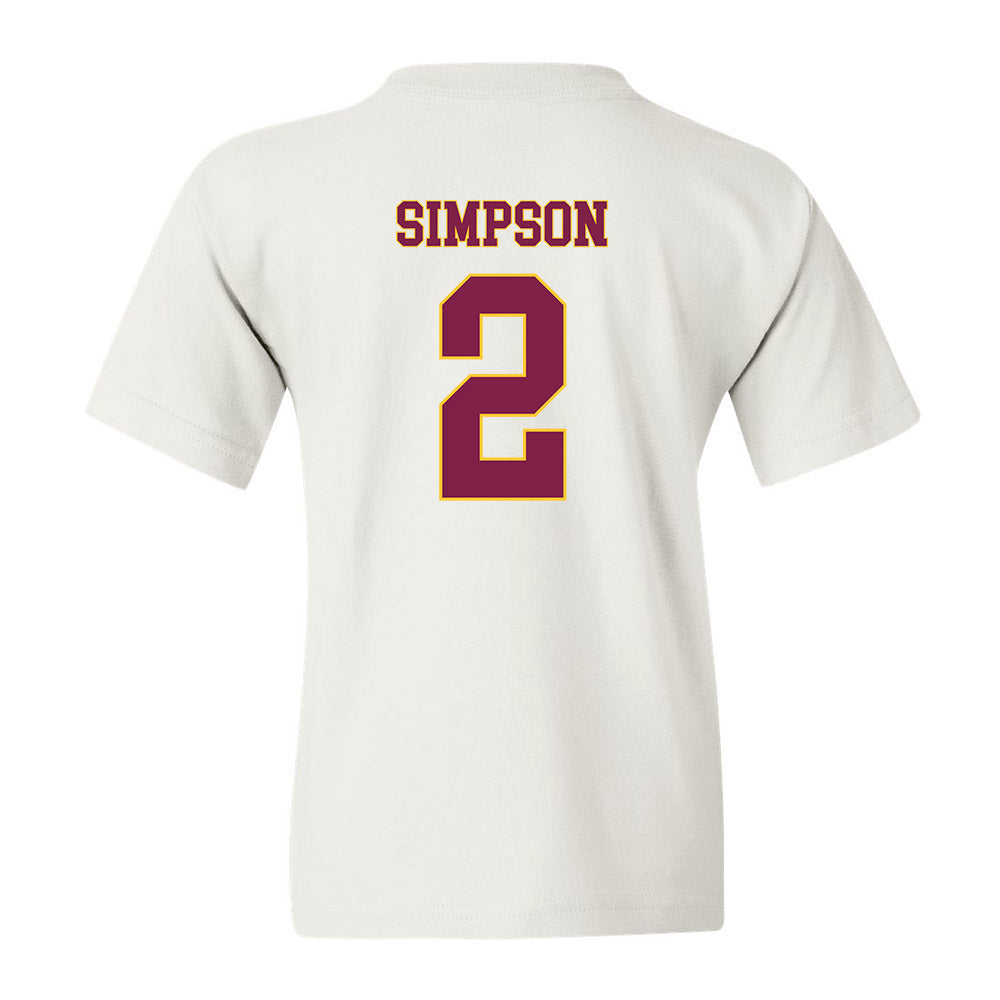 Arizona State - NCAA Women's Soccer : Emilie Simpson - Youth T-Shirt Generic Shersey