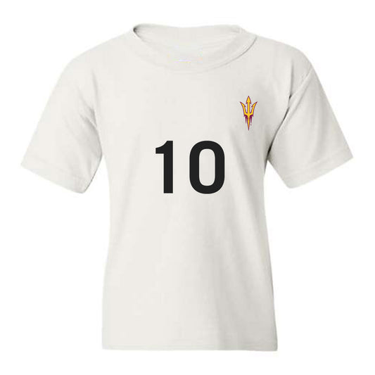 Arizona State - NCAA Women's Soccer : Enasia Colon - Youth T-Shirt Replica Shersey