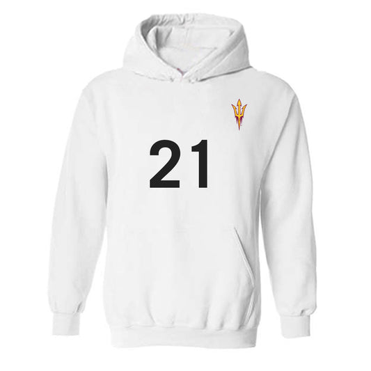 Arizona State - NCAA Women's Soccer : Olivia Herrera - Hooded Sweatshirt Replica Shersey