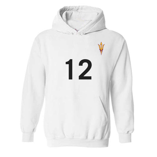 Arizona State - NCAA Women's Soccer : Ava Wright - Hooded Sweatshirt Replica Shersey