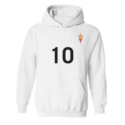 Arizona State - NCAA Women's Soccer : Enasia Colon - Hooded Sweatshirt Replica Shersey