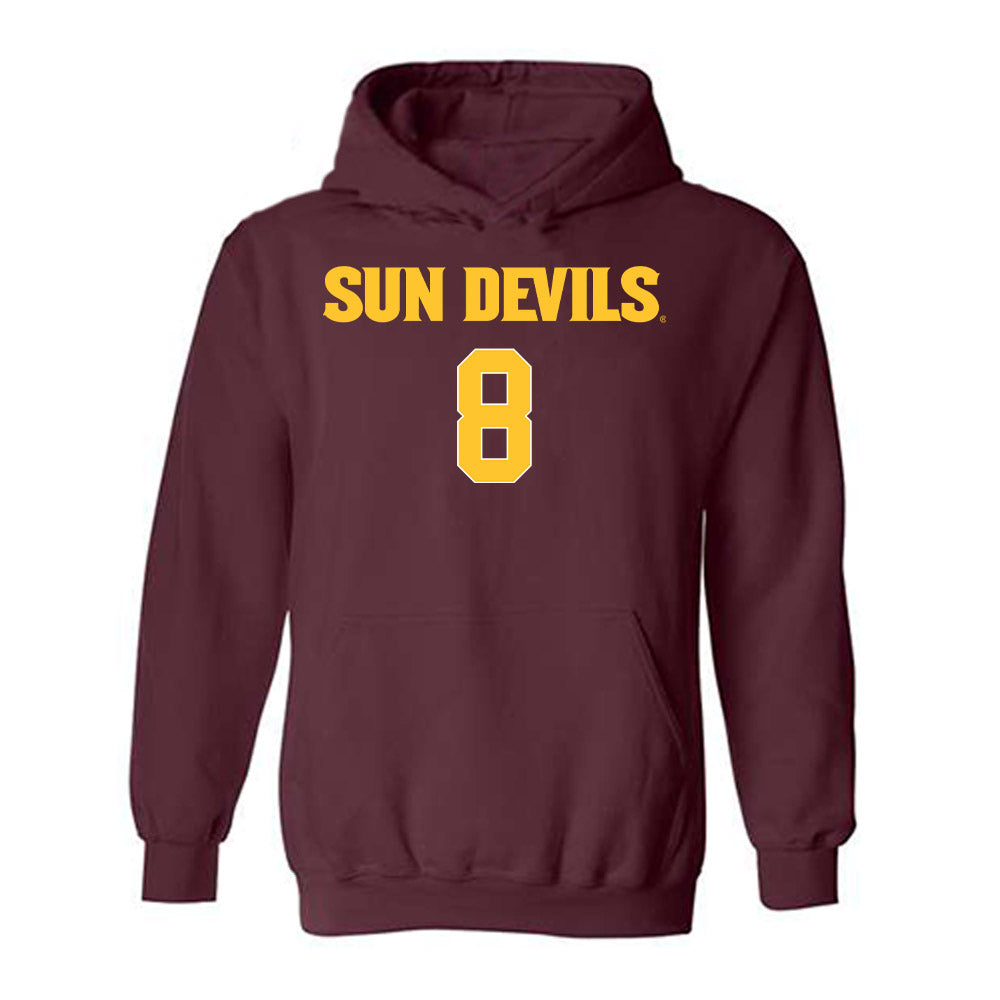 Arizona State - NCAA Women's Volleyball : Shania Cromartie - Hooded Sweatshirt Replica Shersey