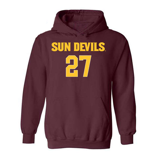 Arizona State - NCAA Women's Volleyball : Brynn Covell - Hooded Sweatshirt Replica Shersey