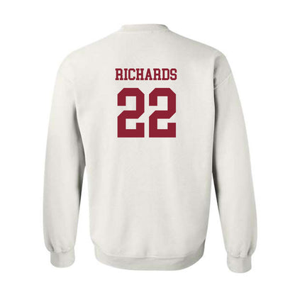 Boston College - NCAA Women's Soccer : Ella Richards - White Replica Sweatshirt